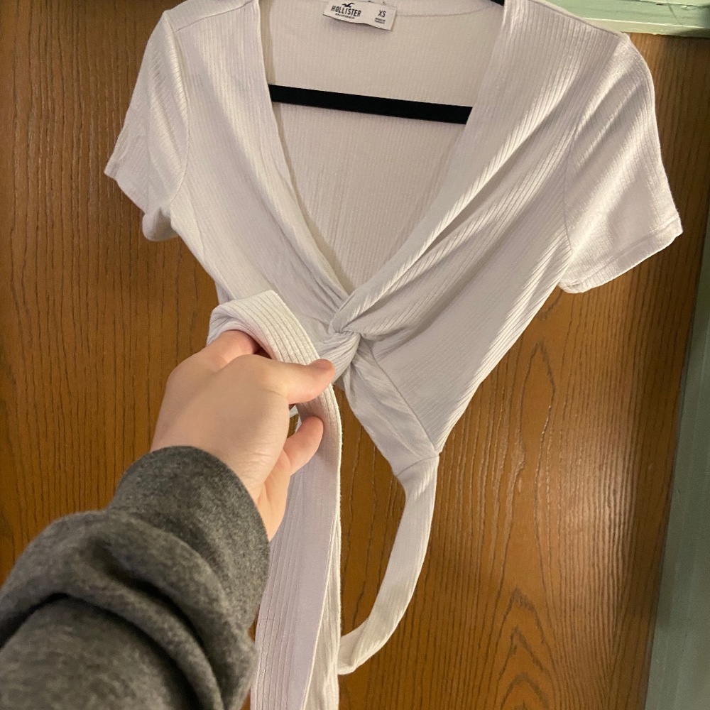 Crossbody crop top